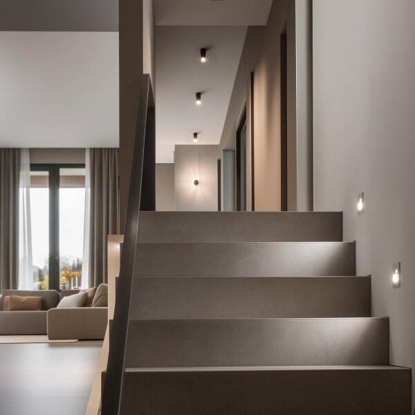 Brilagi - Lampada LED per scale con sensore JACK LED/3W/230V 3000/4000/6500K grigio