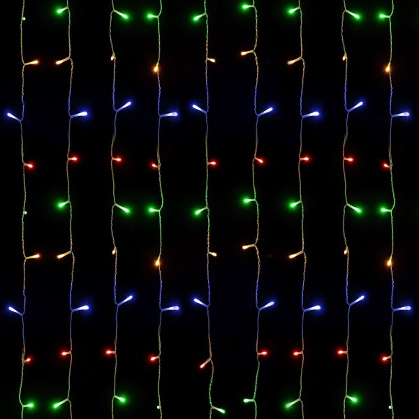 Aigostar - Catena luminosa LED per esterni 234 LED / 8 funzioni 1,2 x 1,8 m IP44 multicolore
