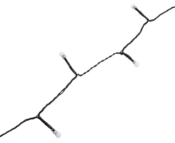 Aigostar - Catena luminosa natalizia a LED per esterni, 50 LED, 8 funzioni, 8 m, IP44, bianco caldo