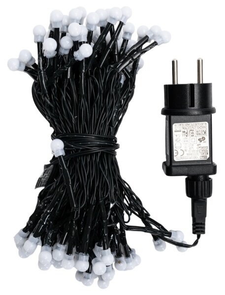 Aigostar - Catena luminosa decorativa LED per esterni 100xLED/3,6W/230V/8 funzioni 10m IP44 bianco caldo