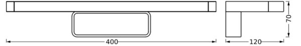 Osram - Illuminazione a LED per specchio da bagno DISC BAR LED/7W/230V 3000/4000K IP44