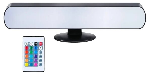 Grundig - Lampada da tavolo dimmerabile LED RGBW LED/0,7W/5V nera + telecomando