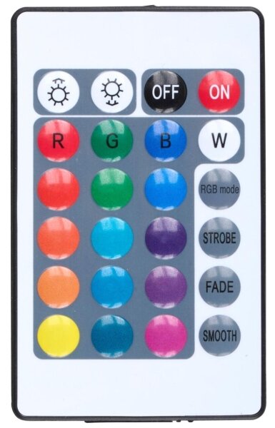Grundig - Lampada da terra dimmerabile LED RGBW, 10W/5V, nera + telecomando