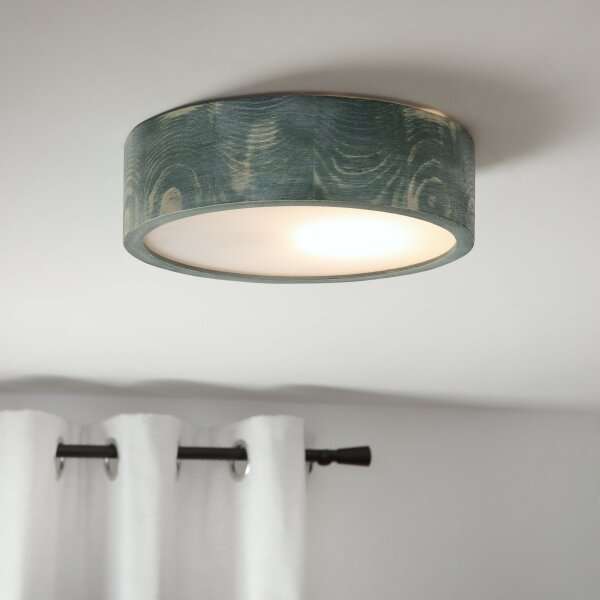 Brilagi - Lampada da soffitto PINO 1xE27/15W/230V pino/verde diam. 27,5 cm