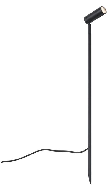 Faretto nero 80cm incl. LED orientabile IP65 incl. cavo e spina - Carl
