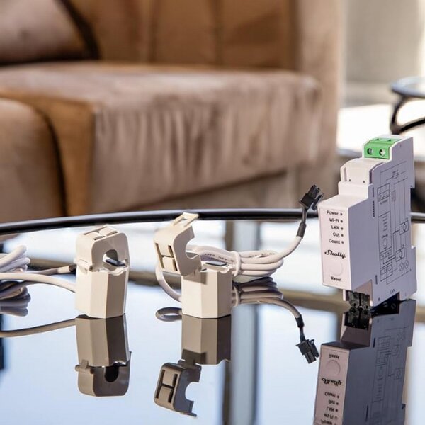 Shelly C50A Pinza amperometrica Smart 50A monitoraggio monofase per Misuratore consumo elettrico Shelly EM WiFi