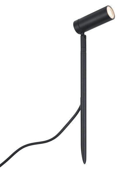 Faretto a picchetto nero 40cm incl. LED regolabile IP65 incl. cavo e spina - Carl
