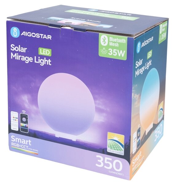 Aigostar - Lampada LED RGB dimmerabile da esterno MESH 35W/3,7V 4000mAh 2700-6500K IP65 diam. 50 cm