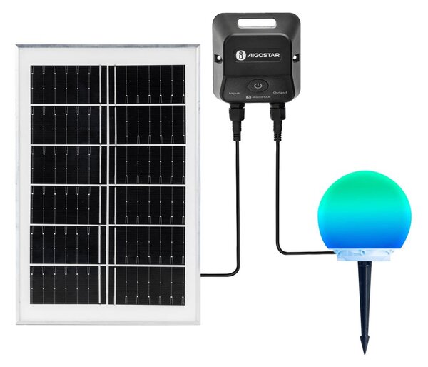 Aigostar-LED RGB MESH, lampada per esterni dimmerabile, 20W/3,7V 4000mAh 2700-6500K IP65 diam. 20 cm