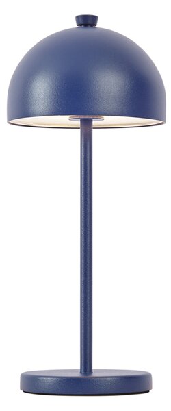 Lampada da tavolo blu con LED IP54 ricaricabile con stazione di ricarica - Squirrel