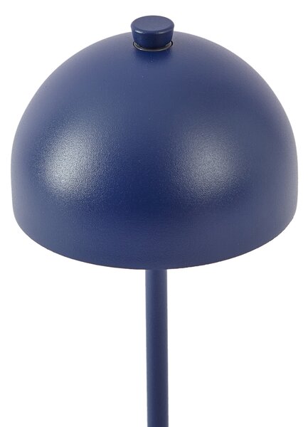 Lampada da tavolo blu con LED IP54 ricaricabile con stazione di ricarica - Squirrel