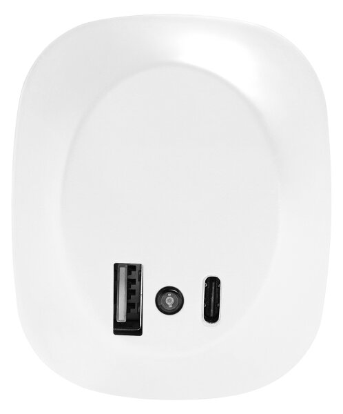 Osram- Lampada da notte LED da spina con sensore e USB LUNETTA LED/12,5W/230V