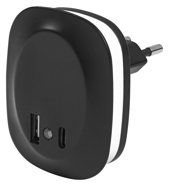 Osram - Lampada notturna LED da spina con sensore e porta USB LUNETTA LED/12,5W/230V