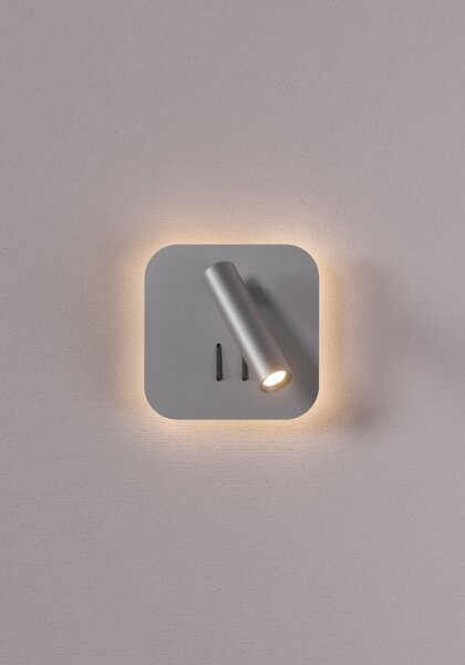 Redo 01-2978 - Lampada da parete LED QUDA LED/6W/230V + LED/3W CRI 90 cromata
