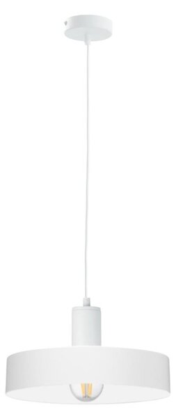 Lampadario a sospensione su cavo ARCANE 1xE27/60W/230V bianco