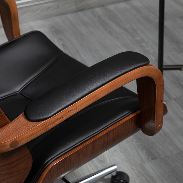 Vinsetto Sedia da Ufficio Ergonomica con Schienale Alto e Poggiatesta Rimovibile per Home-Office Nero | Aosom Italy