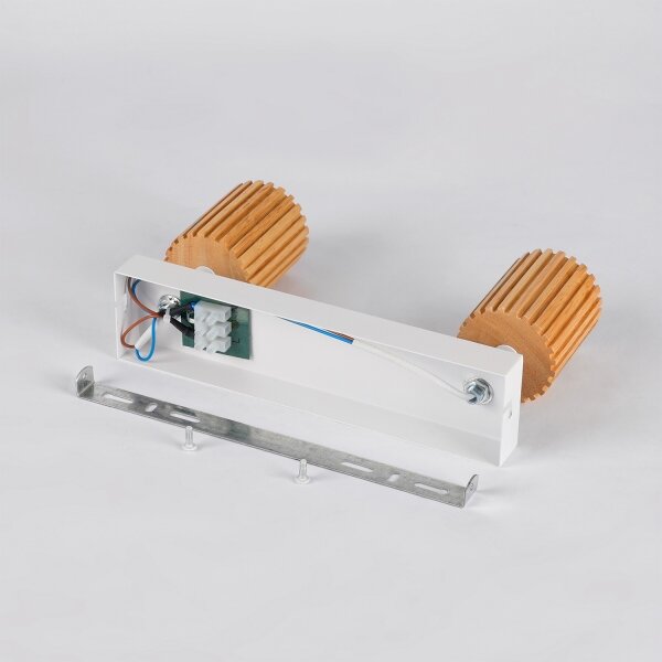 Brilagi - Faretto MODERN WOOD 2xGU10/8W/230V legno/bianco