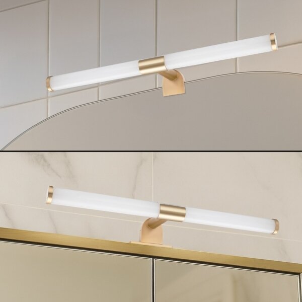 Lampada LED 2 in 1 per specchio da bagno APA LED/6W/230V 40 cm IP44 dorata