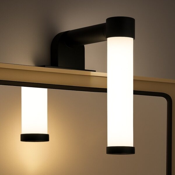 Lampada LED per specchio da bagno APA MINI, 4W/230V, IP44, nero