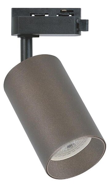 Faretto PIPE per sistema binario monofase 1xGU10/10W/230V marrone