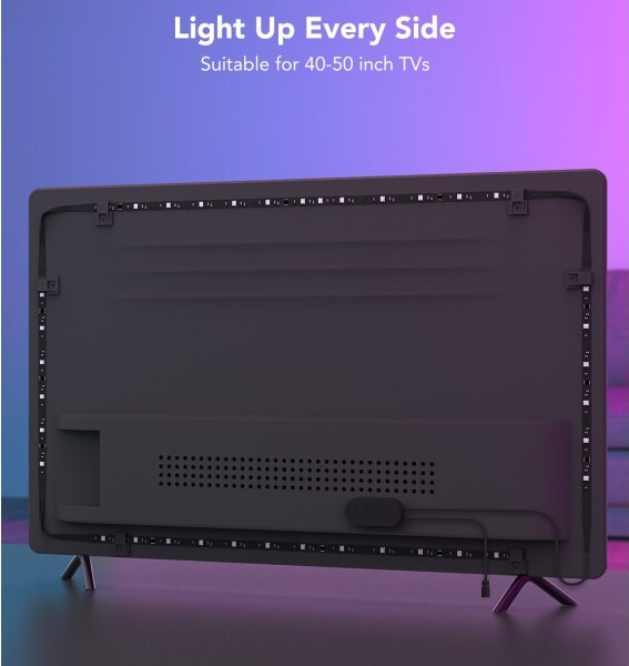 Govee - Retroilluminazione SMART LED per TV 40-50" RGBIC Wi-Fi