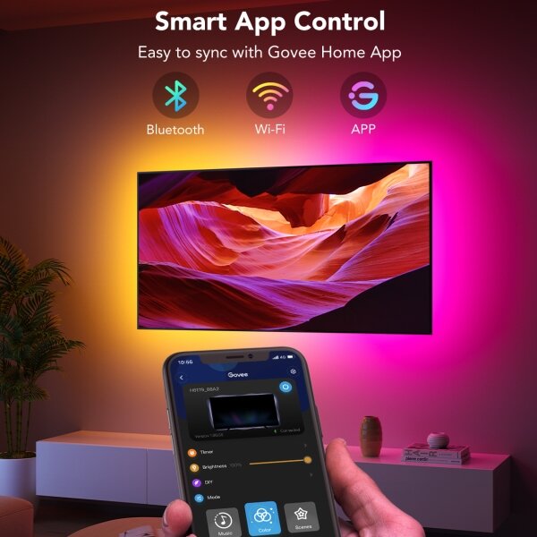 Govee - Retroilluminazione SMART LED per TV 40-50" RGBIC Wi-Fi