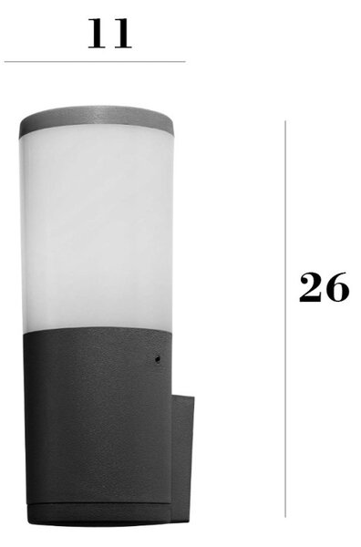 Applique esterno top light loano apne e27 led resina - Top Light