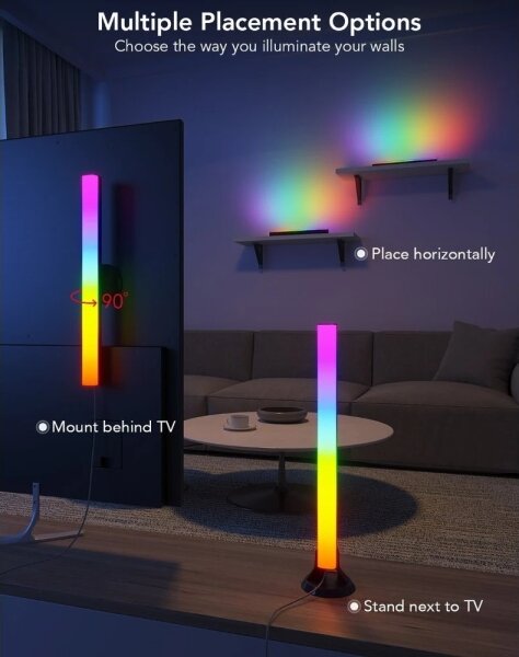 Govee - Pannello LED SMART RGBIC 38 cm per TV 43-75" - 2 pezzi Wi-Fi