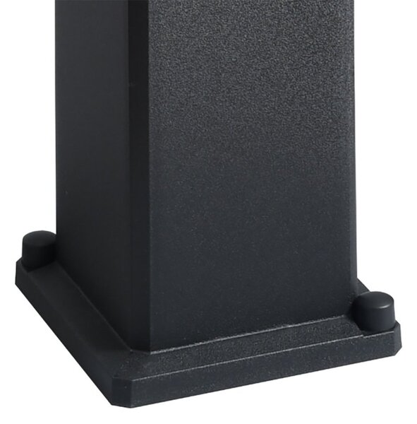 Lampioncino esterno top light como pa50 nero e27 led resina - Top Light