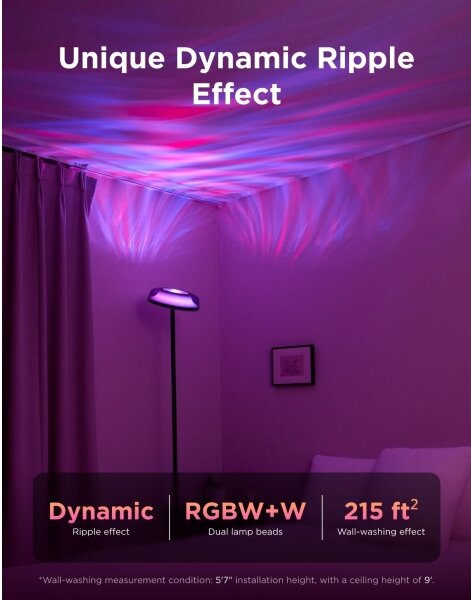 Govee-LED RGBICWW Lampada da terra dimmerabile UPLIGHTER MATTER LED/24W/230V Wi-Fi