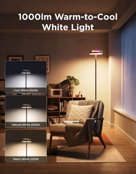 Govee-LED RGBICWW Lampada da terra dimmerabile UPLIGHTER MATTER LED/24W/230V Wi-Fi