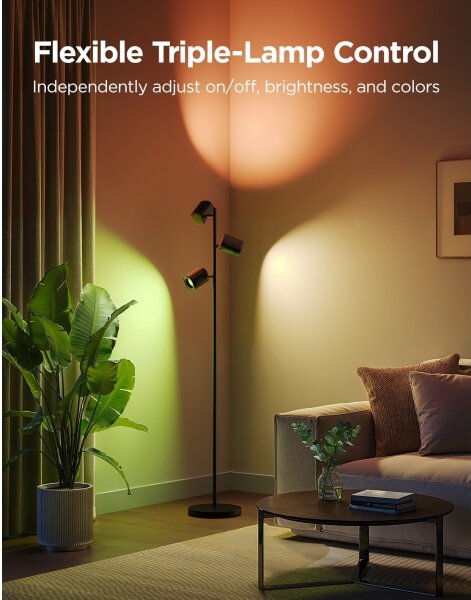 Govee - Lampada da terra dimmerabile LED RGBICWW TREE MATTER LED/48W/230V Wi-Fi