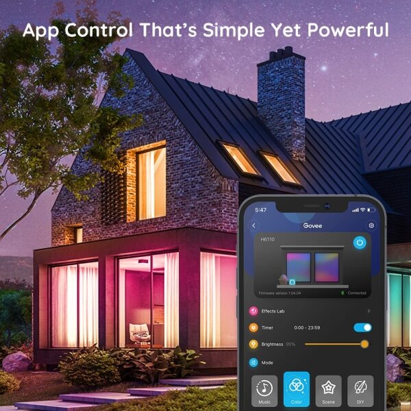 Govee - Striscia LED RGB dimmerabile SMART LED/36W/24V 10m Wi-Fi