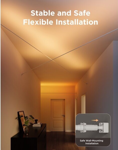 Govee - Striscia LED sospesa RGBICWW/36W/24V 4m Skyline Matter Wi-Fi