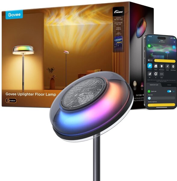Govee-LED RGBICWW Lampada da terra dimmerabile UPLIGHTER MATTER LED/24W/230V Wi-Fi