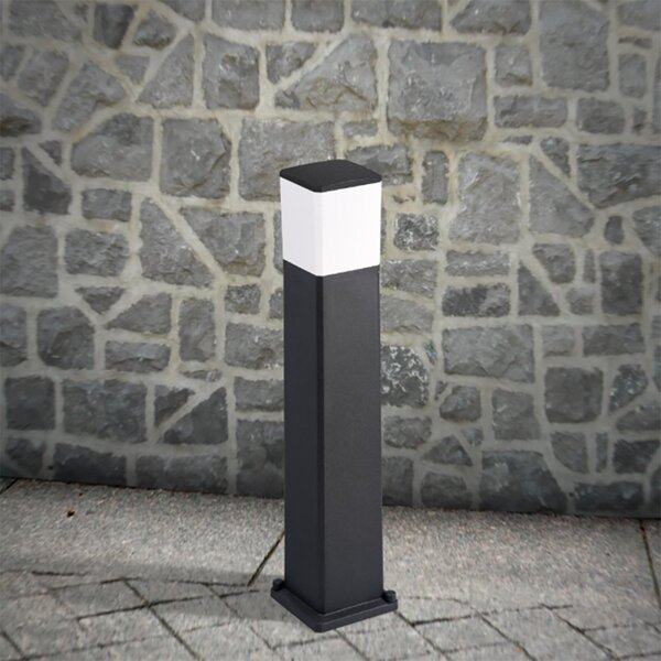 Lampioncino esterno top light como pa80 nero e27 led resina - Top Light
