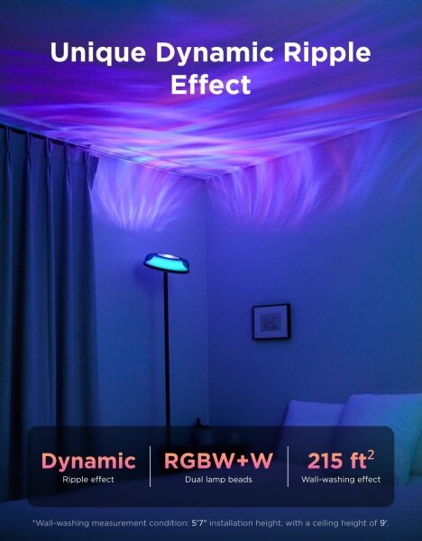 Govee-LED RGBICWW Lampada da terra dimmerabile UPLIGHTER MATTER LED/24W/230V Wi-Fi