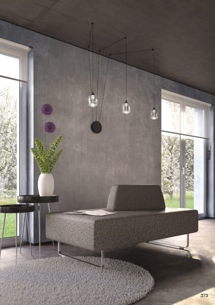 Redo 01-3485 -LED Lampada da parete dimmerabile KHADI 3xLED/5,5W/230V nero/fumé