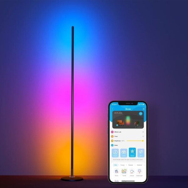 Govee - Lampada da terra dimmerabile LED RGBW LITE MATTER LED/24W/230V Wi-Fi
