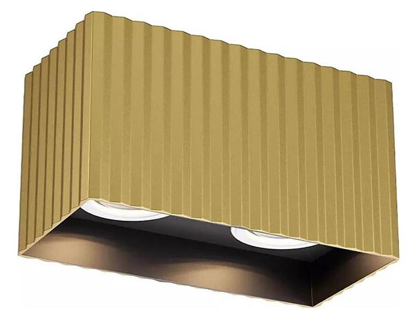 Redo 01-3411 - Faretto DELPHI 2xGU10/7W/230V 16,1x8,1 cm dorato