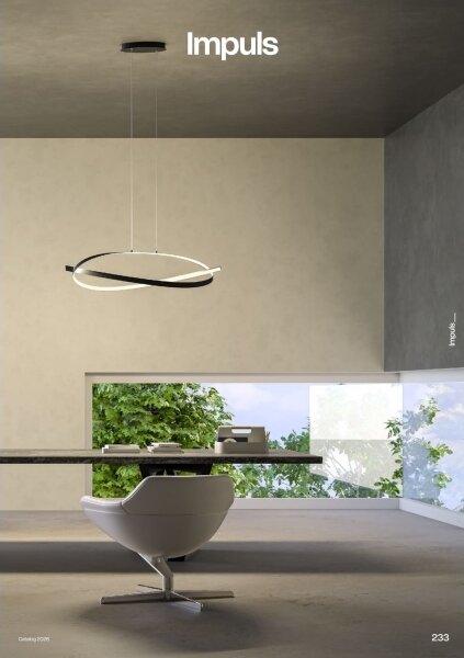 Redo 01-3617 - Lampada a sospensione dimmerabile su cavo IMPULS LED/38W/230V nera