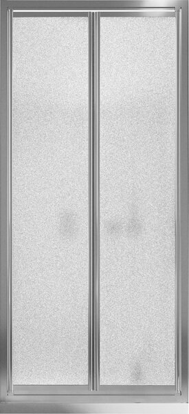 Porta Doccia 80 Cm 2 Ante Battenti In Cristallo Opaco 4mm H185 Fosterberg Skagen