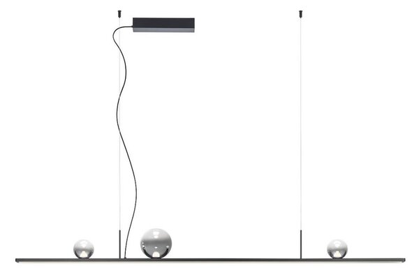 Redo 01-4302 - Sospensione dimmerabile a LED su cavo DUNE LED/48W/230V nero/fumé