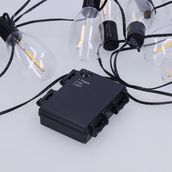 Brilagi - Ghirlanda LED da esterno 10xLED/3xAA 3,2 m IP44 bianco caldo