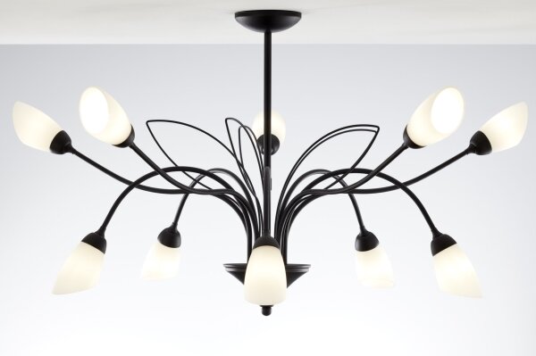 Jupiter 2056 - Lampadario a stelo GLORIOSA 10xG9/14W/230V nero