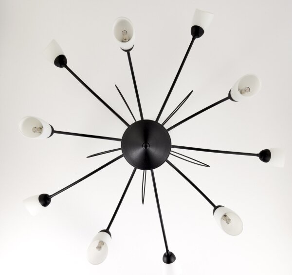 Jupiter 2056 - Lampadario a stelo GLORIOSA 10xG9/14W/230V nero