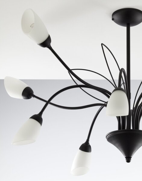 Jupiter 2056 - Lampadario a stelo GLORIOSA 10xG9/14W/230V nero