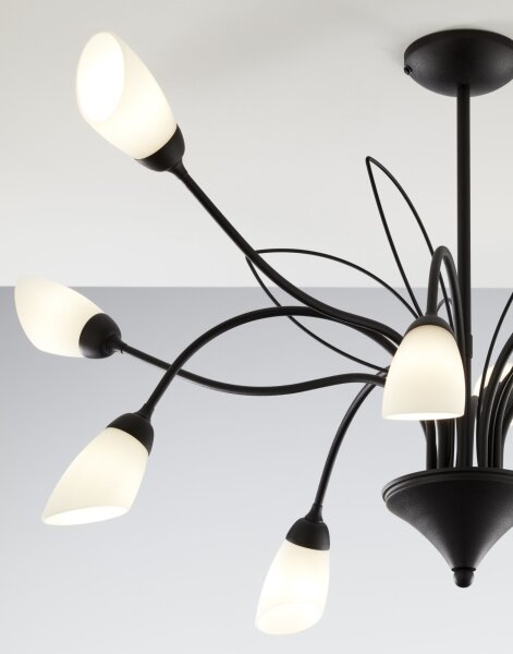 Jupiter 2056 - Lampadario a stelo GLORIOSA 10xG9/14W/230V nero
