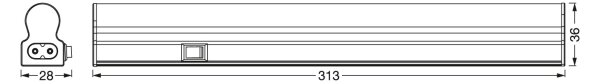 Osram - Lampada sottopensile LED con sensore BATTEN LED/4W/230V 32 cm
