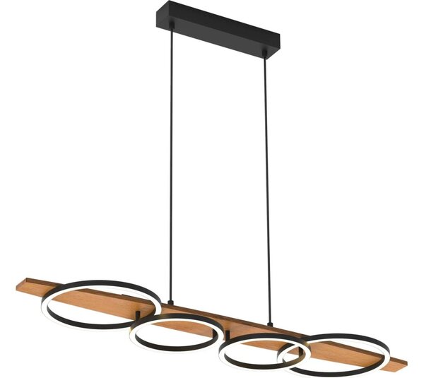 Lampadario LED sospeso su cavo MELISA LED/35W/230V, pino